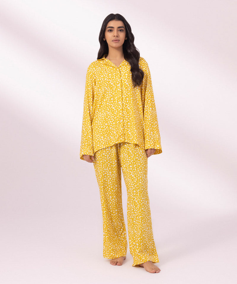 Printed Viscose Pj Set