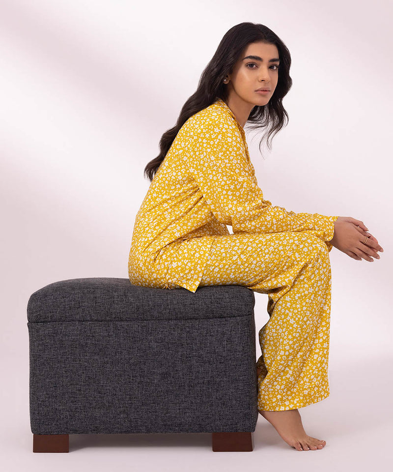 Printed Viscose Pj Set