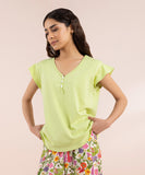 Cotton Henley T-Shirt