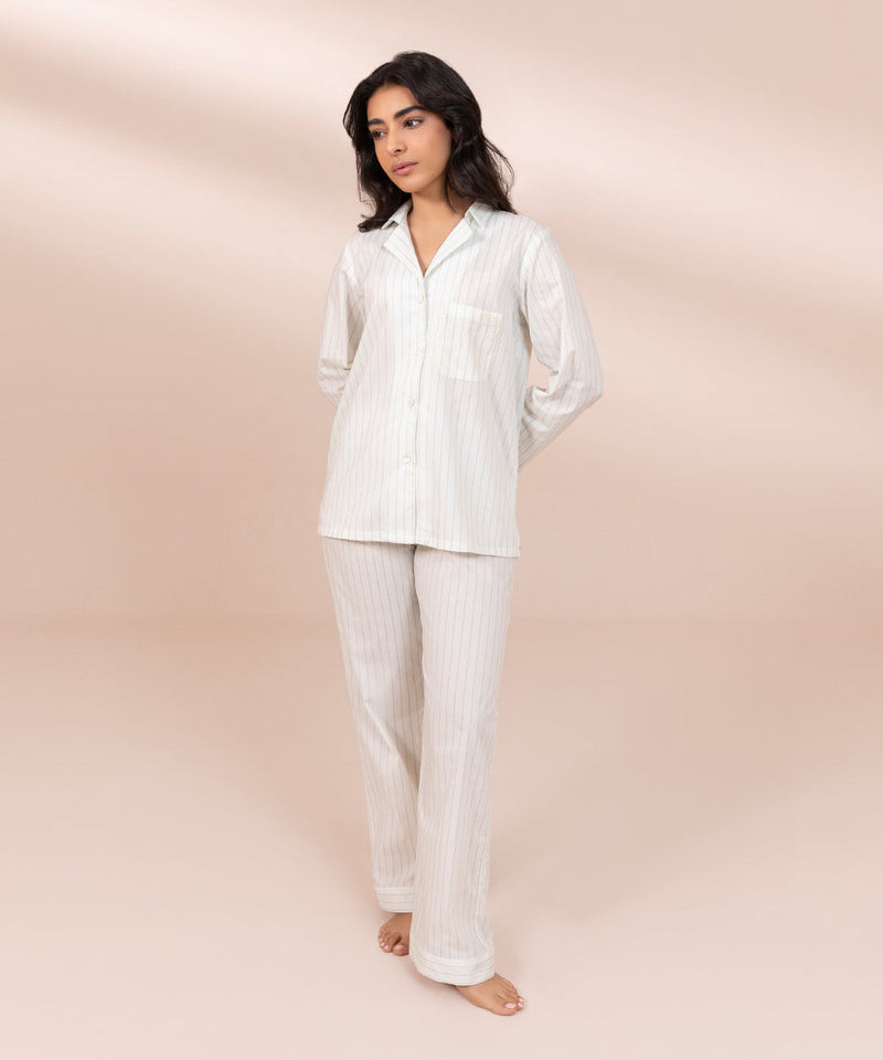 Striped Cotton Pj Set