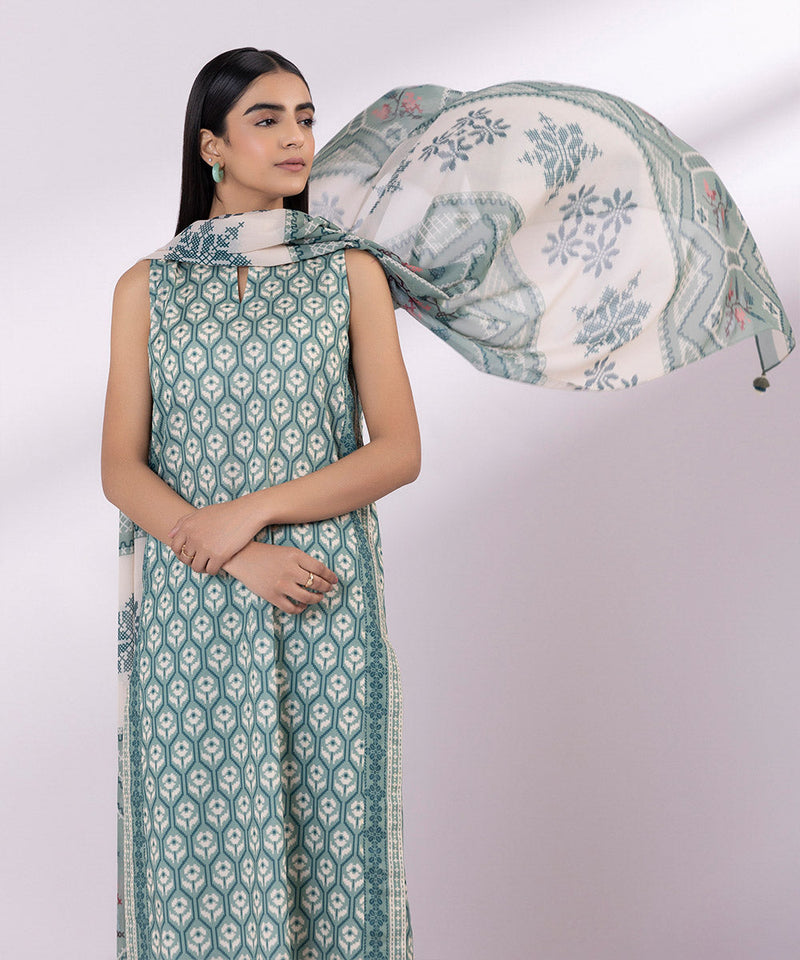3 Piece - Printed Lawn Suit