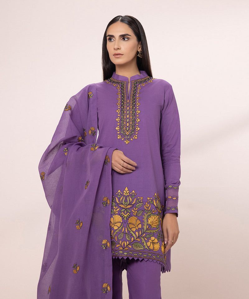 3 Piece - Embroidered Lawn Suit