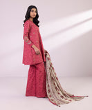 Printed Cambric Boot-cut Pants