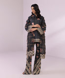 Printed Cambric Boot-cut Pants