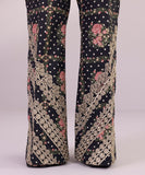 Printed Cambric Boot-cut Pants