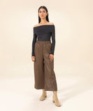 Faux Leather Pull-On Culottes