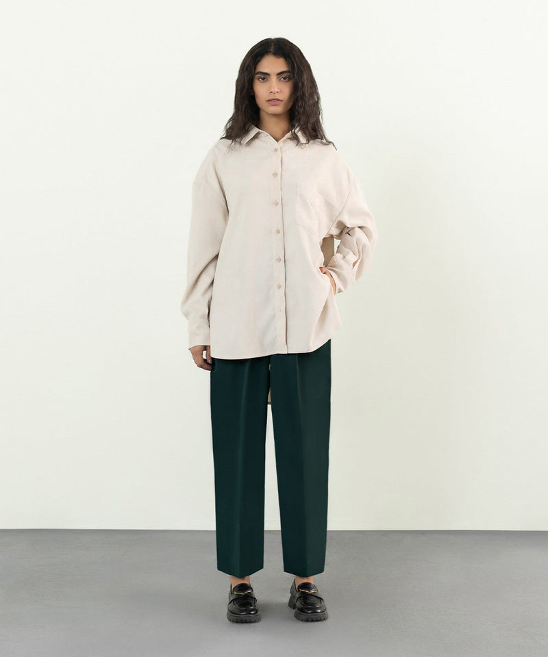 Trousers In Drapey Fabric