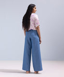 Wide Leg Denim Trousers