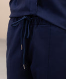Pull-On Tapered Linen Trousers