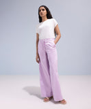 Wide Leg Cotton Trousers