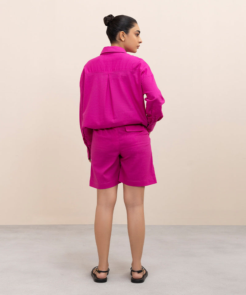 Linen Bermuda Shorts