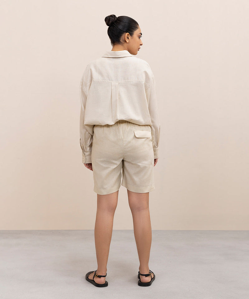 Linen Bermuda Shorts