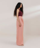 Wide Leg Pleated Trousers