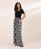 Printed Wide Leg Trousers