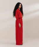 Wide Leg Pleated Trousers