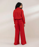 Wide Leg Pleated Trousers