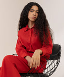 Wide Leg Pleated Trousers