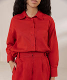 Wide Leg Pleated Trousers