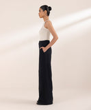 Wide Leg Jersey Trousers