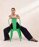 Wide Leg Jersey Trousers