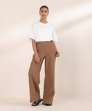 Wide Leg Jersey Trousers