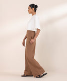 Wide Leg Jersey Trousers