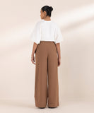 Wide Leg Jersey Trousers
