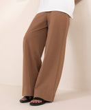 Wide Leg Jersey Trousers
