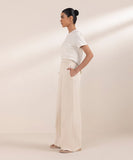 Wide Leg Jersey Trousers