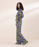 Printed Wide Leg Trousers