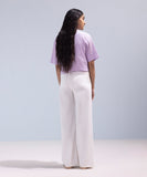 Wide Leg Twill Trousers