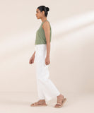 Cropped Wide Leg Jeans