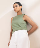 Cropped Wide Leg Jeans