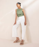 Cropped Wide Leg Jeans