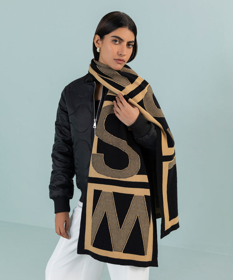 Knit Scarf With WST Label