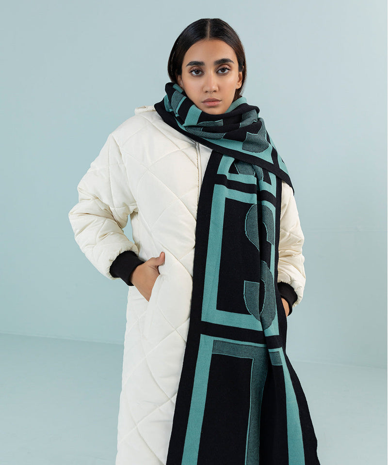 Knit Scarf With WST Label