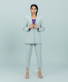 Tailored Blazer with Contrast Lining