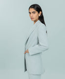Tailored Blazer with Contrast Lining