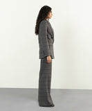 Plaid Double Breasted Blazer