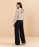 Printed Hoodie With Sleeve Detail