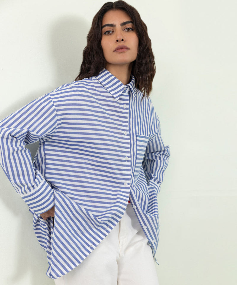 Oversized Striped Shirt