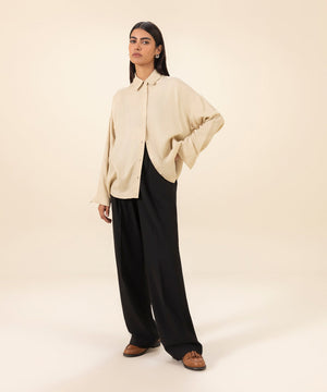 Loose-Fit Button Through Shirt