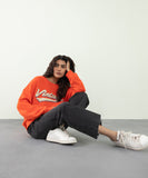 Oversized Sweatshirt With Graphic Print