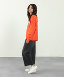 Oversized Sweatshirt With Graphic Print