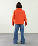 Oversized Shacket In Woollen Effect Fabric