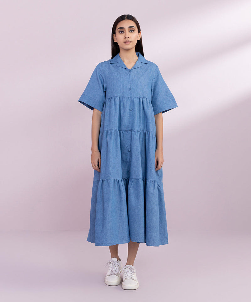 Denim Tier Dress