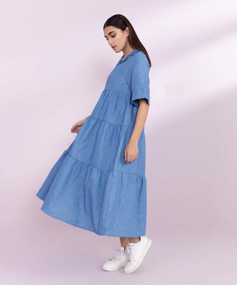 Denim Tier Dress