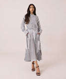 Striped Dress With Belt