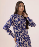 Printed Dress With Pleats