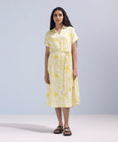 Printed Kimono Dress With Belt